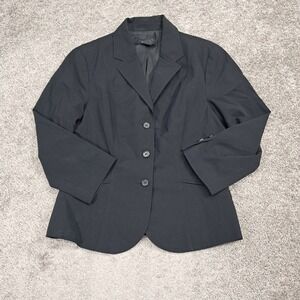 The Limited Stretch Black 3-Button Tailored Blazer Jacket Womens Size Medium